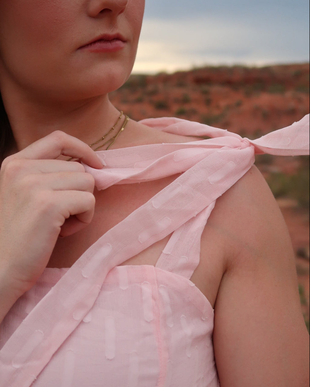 Daydream Light Pink Ruffled Sundress